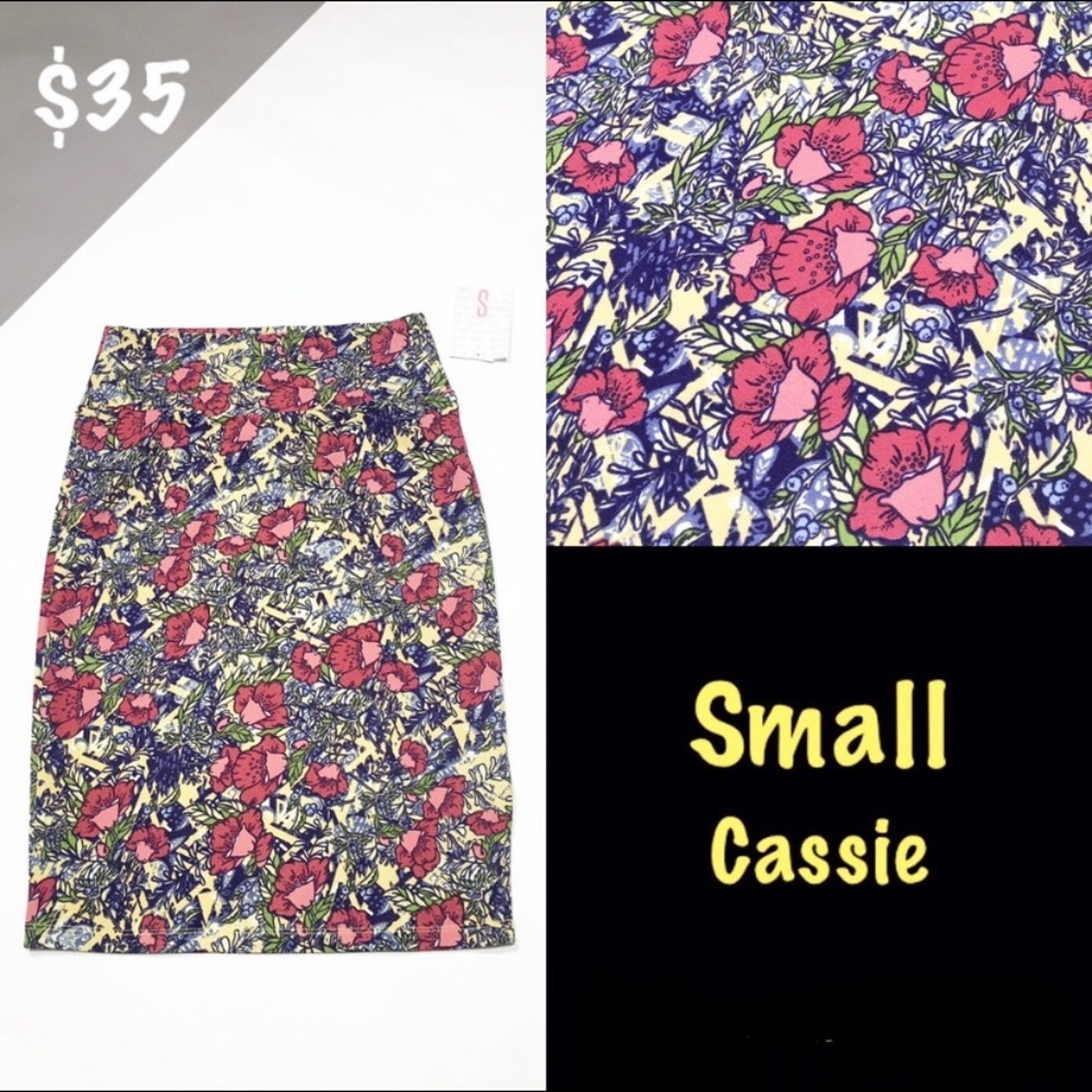 NWT LuLaRoe Small Cassie Skirt Floral